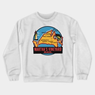 Martha's Vineyard Map Crewneck Sweatshirt